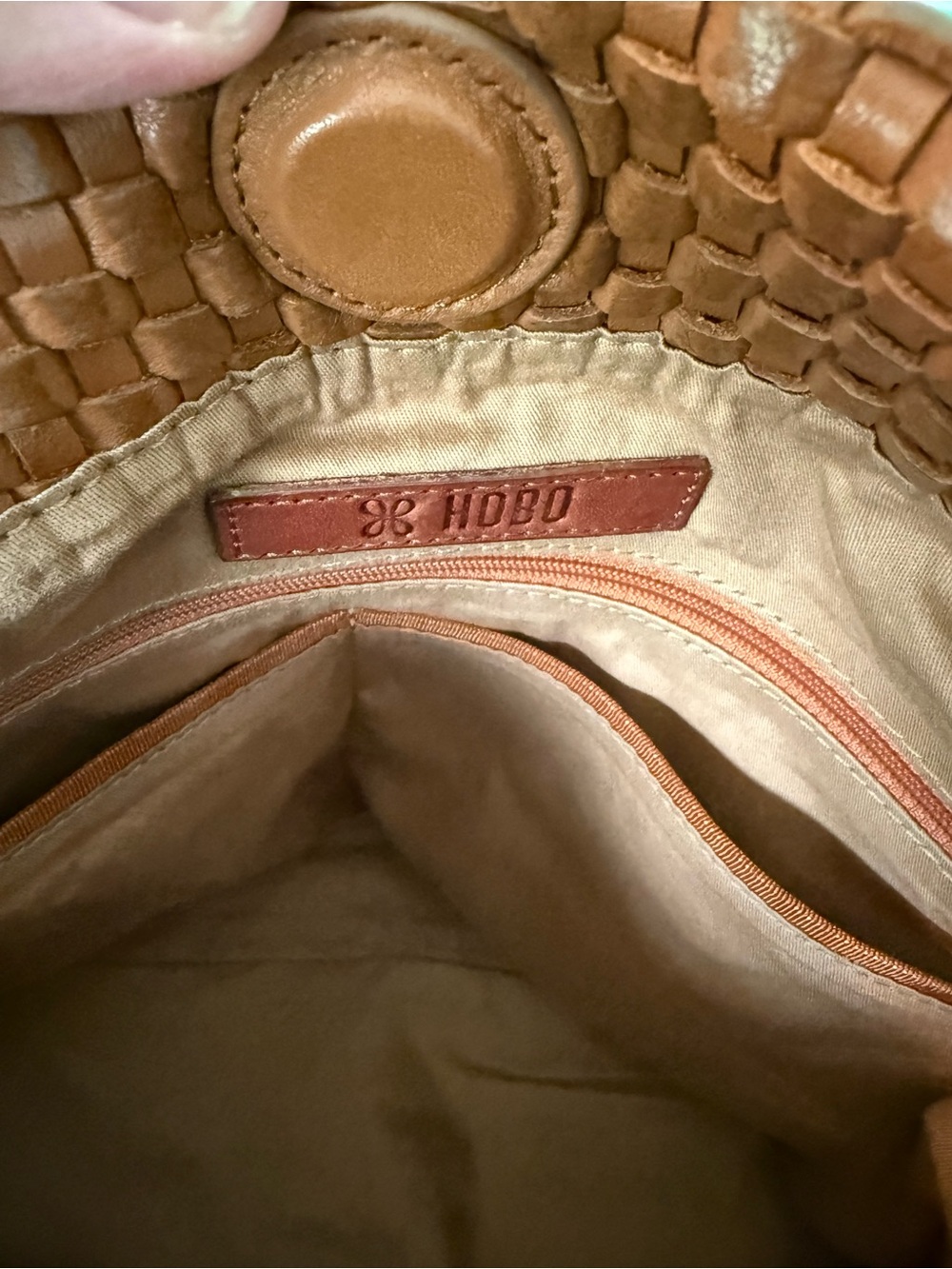 Hobo Pier Brown Woven Crossbody Shoulder Bag - Picture 3 of 6